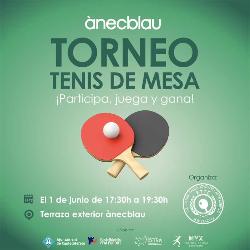 ¡TENIS DE MESA EN ÀNECBLAU!