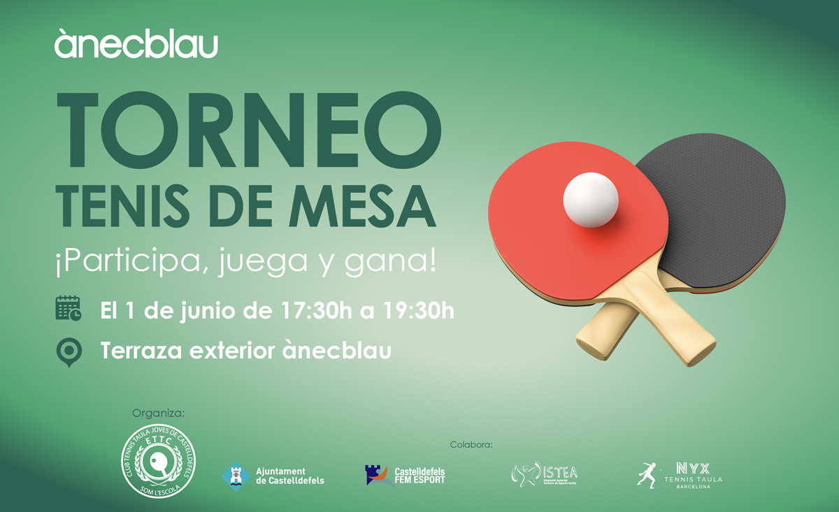 ¡TENIS DE MESA EN ÀNECBLAU!