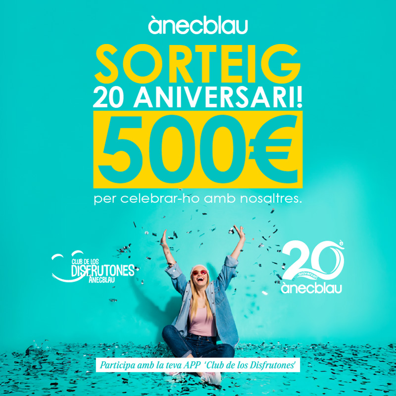 Sorteig 20 aniversari del “Club de los Disfrutones”!