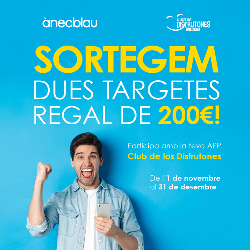 Guanya 200 € amb el Club de los Disfrutones!