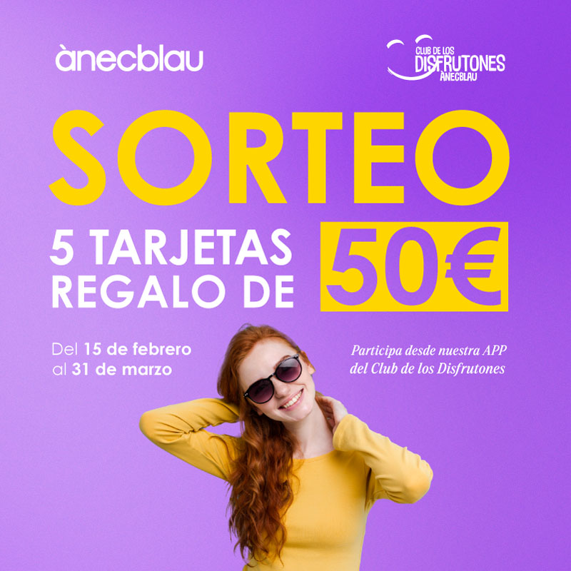 Sorteo Club de los Disfrutones: 50€ para ti