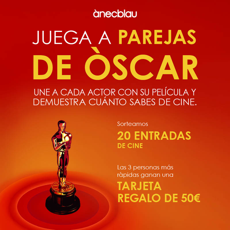 Juega a Parejas de Óscar y gana entradas de cine