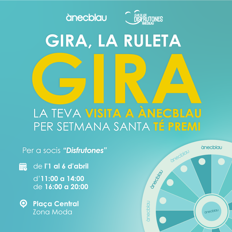 Aquesta Setmana Santa… la sort gira a favor teu!