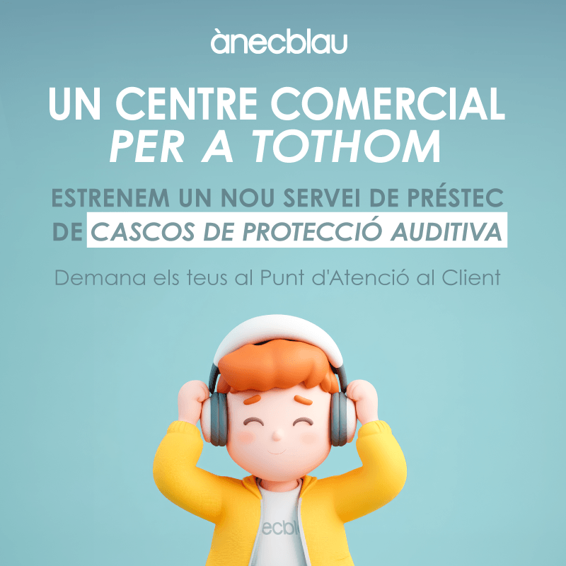 Nou servei a ànecblau: préstec gratuït de cascos per a persones amb sensibilitat auditiva