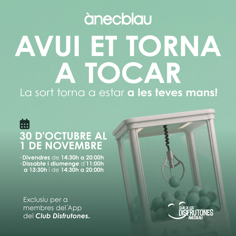 Avui et torna a tocar!