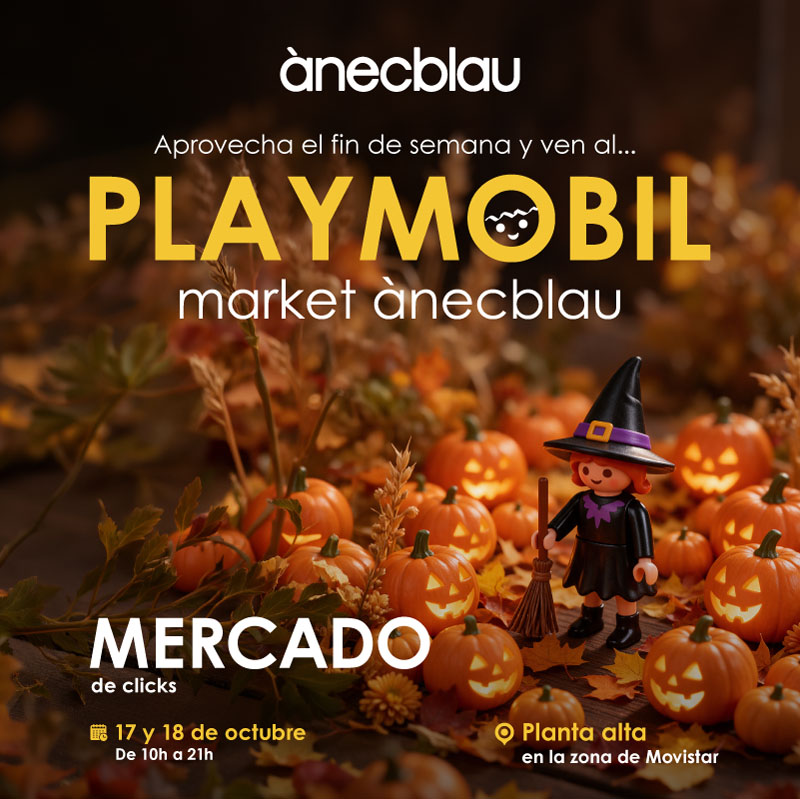 ¡Ven a disfrutar del PLAYMOBIL Market en ànecblau!