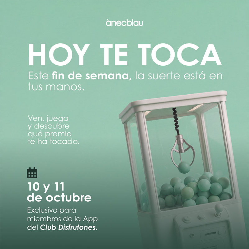 ¡Hoy te toca a ti!